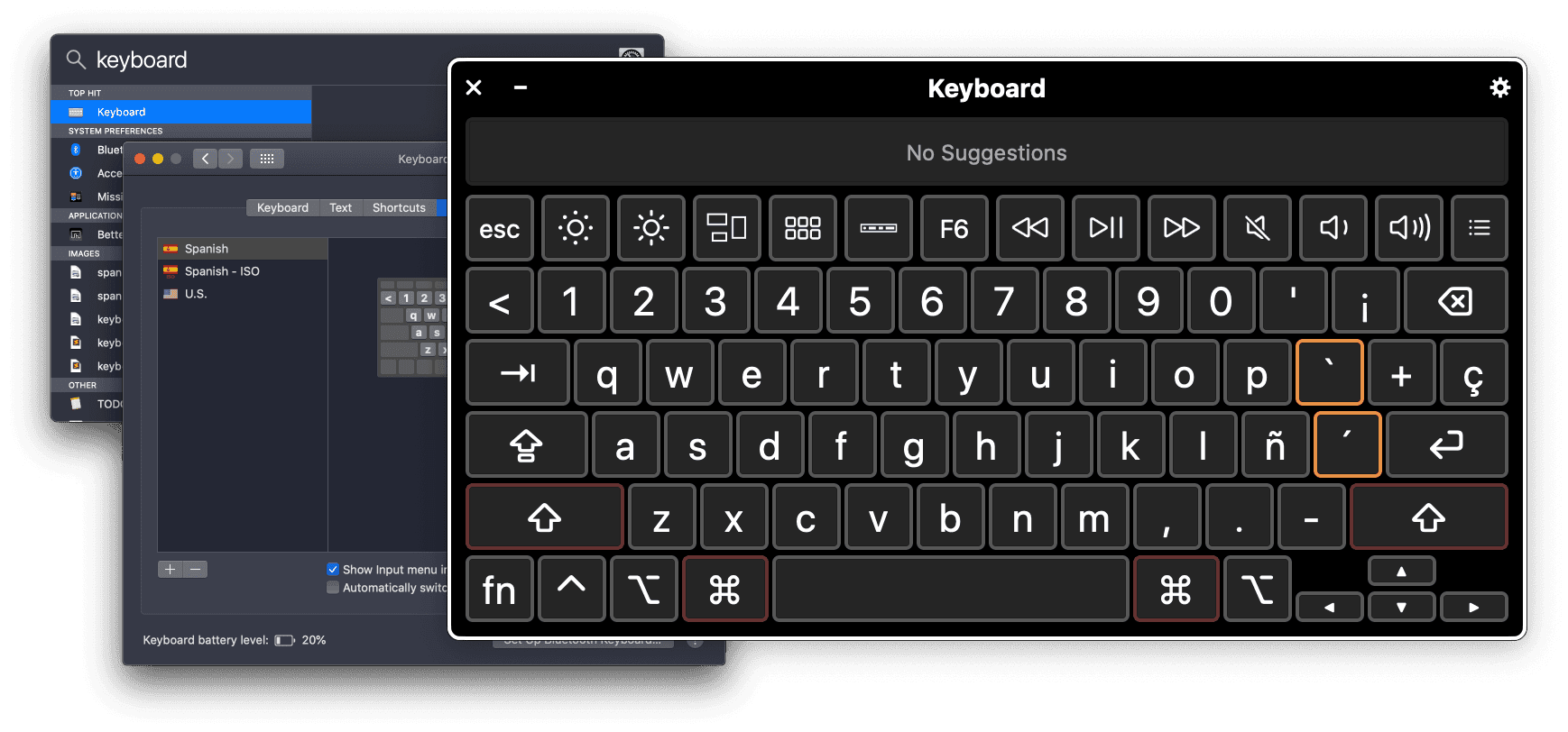 Add an international keyboard on your screen